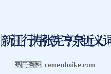 新江行寿张宪亨泉近义词是什么意思的图片